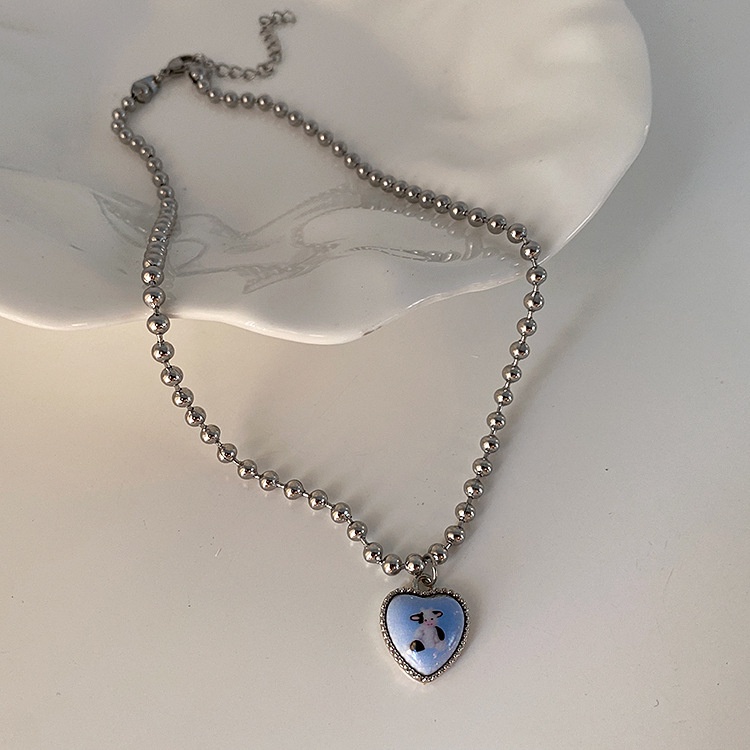 Dây Chuyền Mặt Hình Thỏ Và Bướm Trái Tim Đơn Giản Phong Cách Hàn Quốc 19A1233