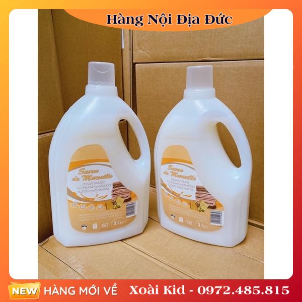 [Hàng chính hãng] Nước giặt Savon De Marseille Pháp can 3L siêu thơm, trắng sạch quần áo