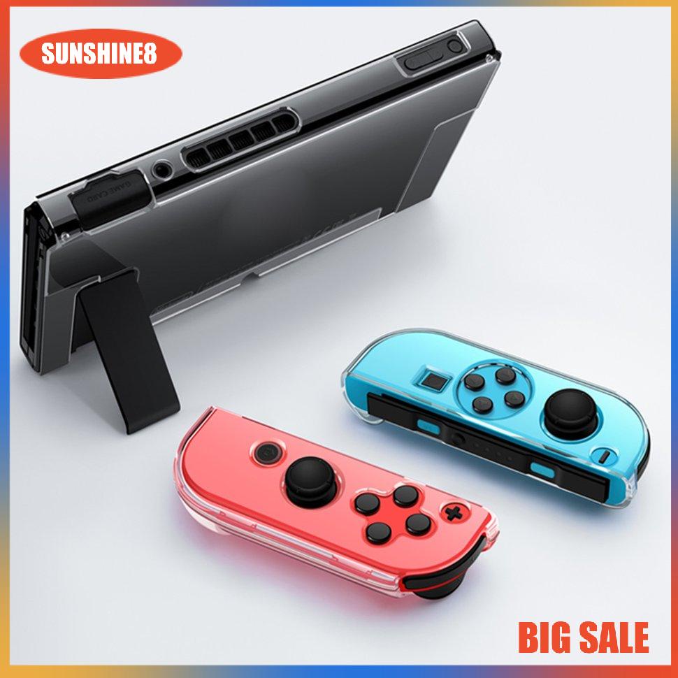 【SUN】For Nintendo Switch Protect Crystal Transparent Anti-Damage &amp; Dust Case Shell