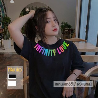 Áo Thun Tay Lỡ '' Tình Yêu Vô Hạn'' Phản Quang 7 màu Infinity Love . 𝄒