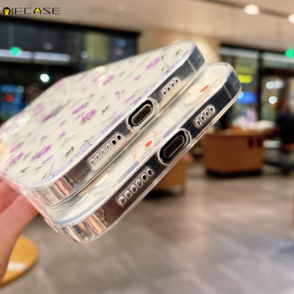 Ốp Điện Thoại Mềm Trong Suốt Họa Tiết Hoa Cho Vivo V25 Pro V25e V23 V23e Y75 V21 V21s V21e V20 SE X80 X70 Pro X60