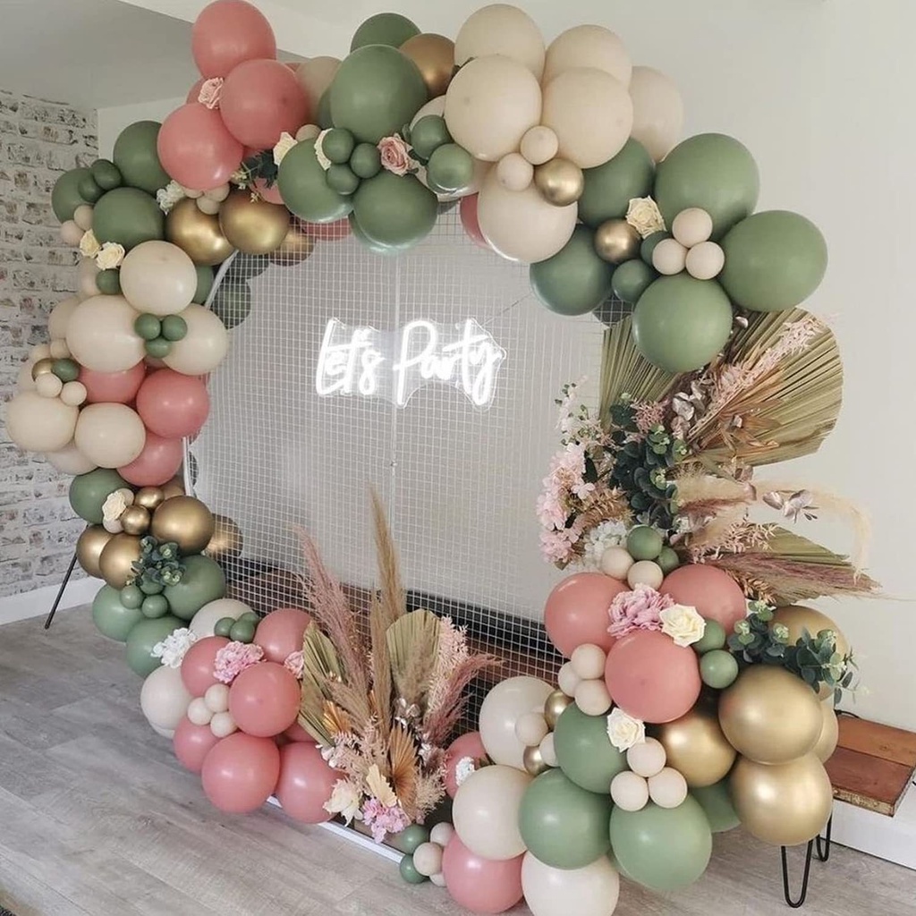 10 Bong Bóng Retro Màu Xanh Lá Cây Đậm Dùng Trang Trí Tiệc Cưới Sinh Nhật