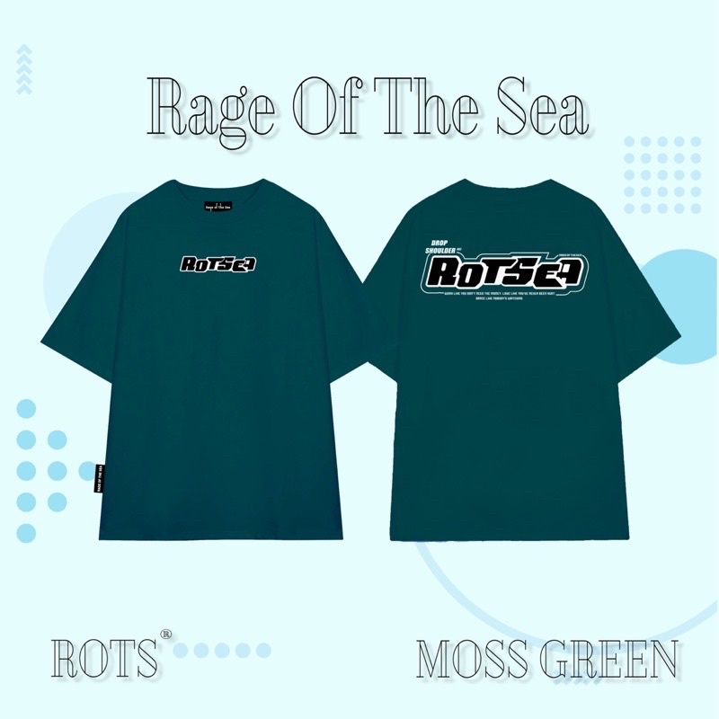 ÁO THUN OVERSIZE RAGE OF THE SEA - DROPSHOULDER