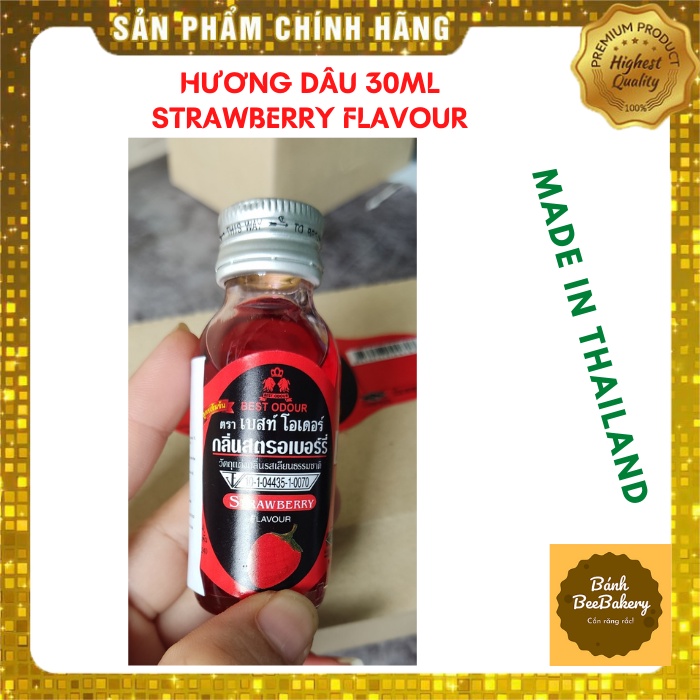 Hương mùi Dâu STRAWBERRY Best Odour Thái Lan - Chai 30ml