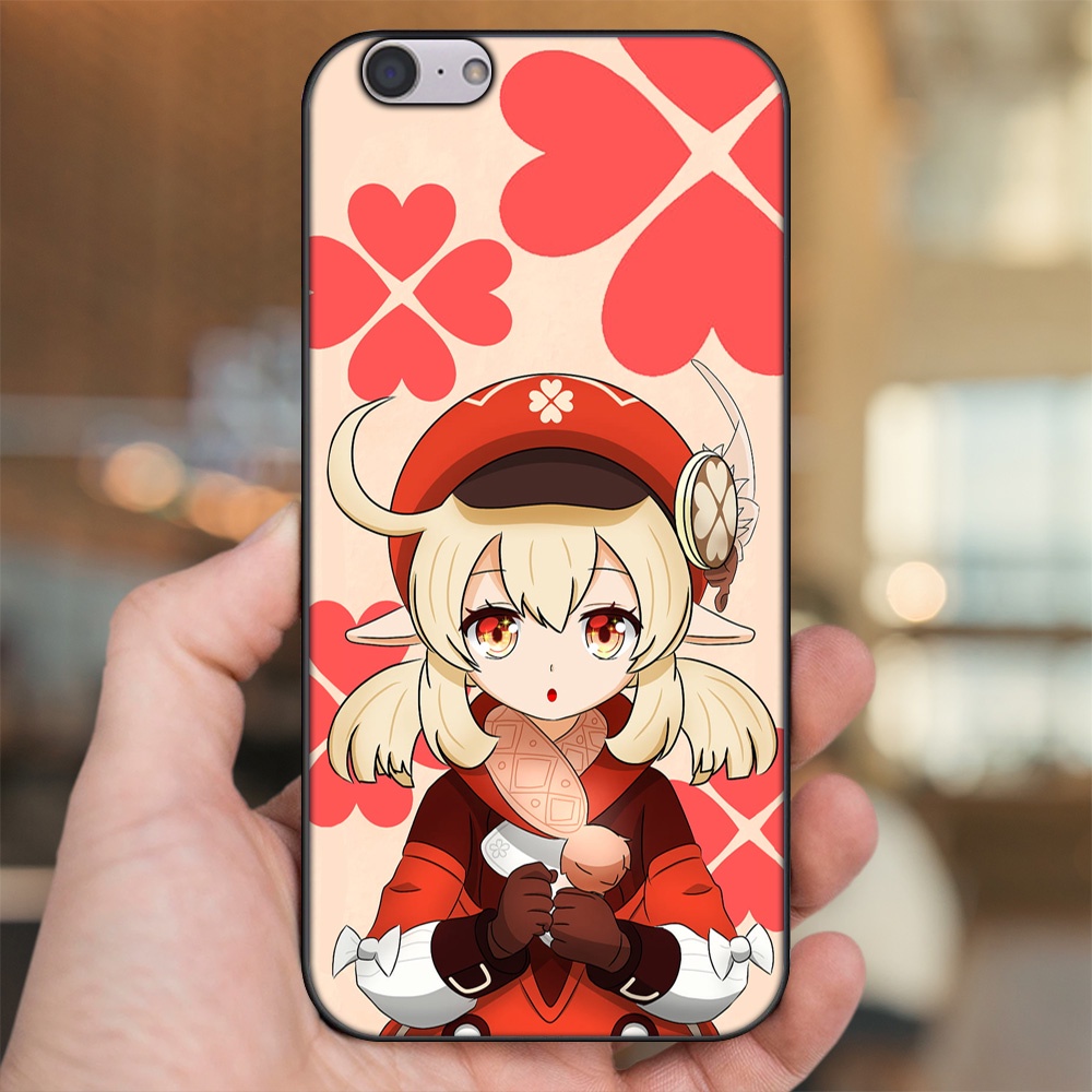 Ốp lưng Oppo A39, F3 Lite viền đen in hình Klee Genshin Impact