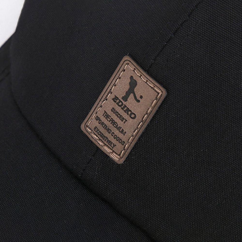 Mũ Lưỡi Trai Chất Liệu Da PU Phối Cotton In Logo RALPH Phong Cách Hàn Quốc Thời Trang Cho Nam Và Nữ