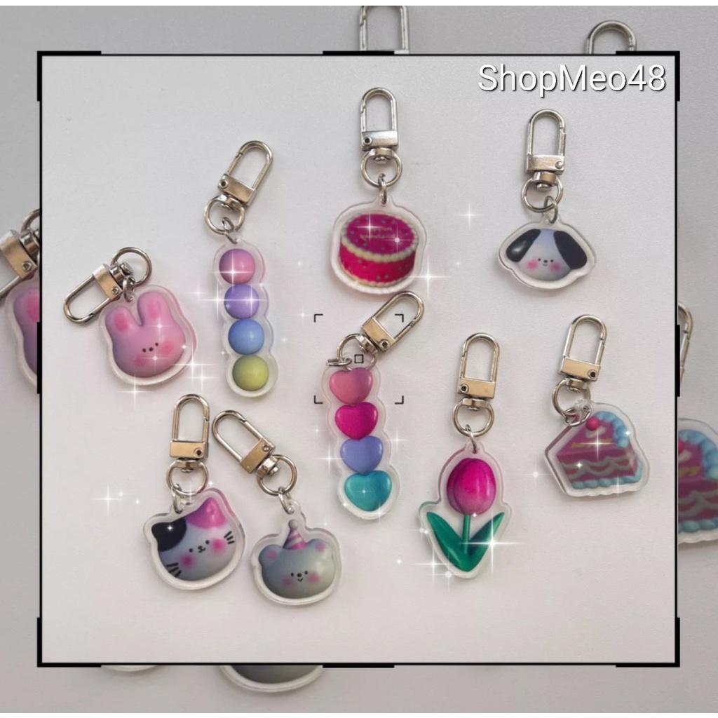 [MK01] Móc khóa acrylic keychain trang trí đáng yêu