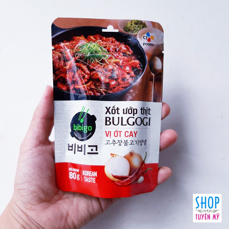 Xốt ướp thịt vị ớt cay - Bulgogi - gói 80g