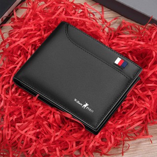 Polo men's wallet real cowhide men's short wallet hoàng đế paul bóp ví da nam ngắn2021ví nam da bò