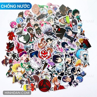 ANIME Sticker - Chủ đề Manga truyện tranh Nhật Bản - Chất liệu PVC chất lượng cao chống nước - Kích thước 4-8cm