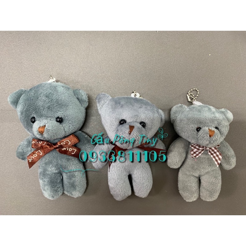 Teddy mini 11-13cm làm quà tặng/gấu nhí gói quà