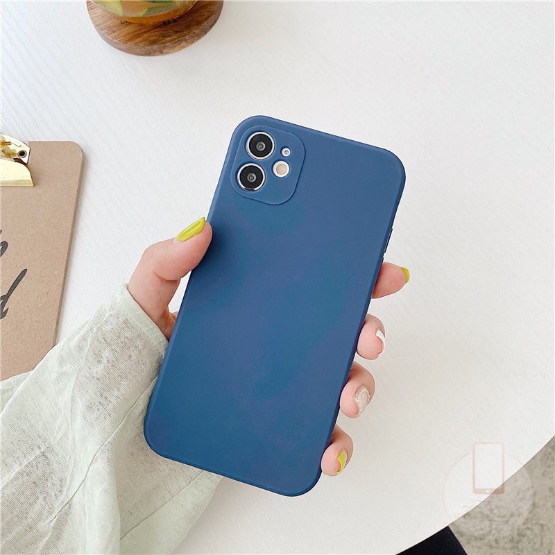Ốp lưng trơn màu thời trang viền vuông iP6.6s.6plus.6splus.7.8.7plus.8plus đến iP12promax