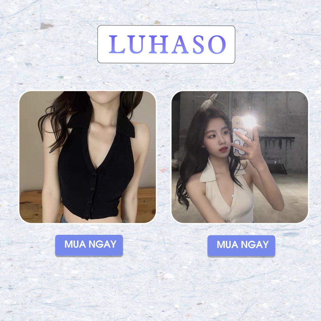 áo croptop kểu ôm nữ tay ngắn ôm body kiểu hàn quốc LUHASO CT 103 | BigBuy360 - bigbuy360.vn