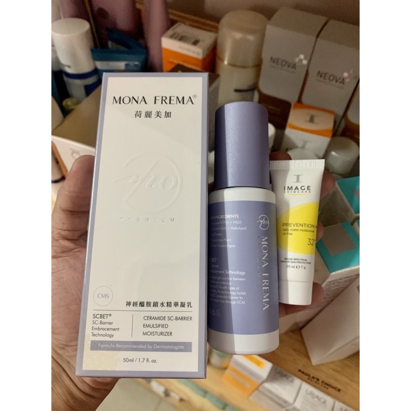 [ Tặng kem chống nắng Image ] Tinh chất khoá nước Mona frema CMS Cermide SC- Barier Emulsified Moisturizer 50ml
