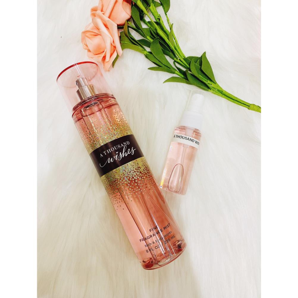 (33ML)XỊT THƠM BATH&BODYWORKS A THOUSAND WISSHES - 3WICK STORE