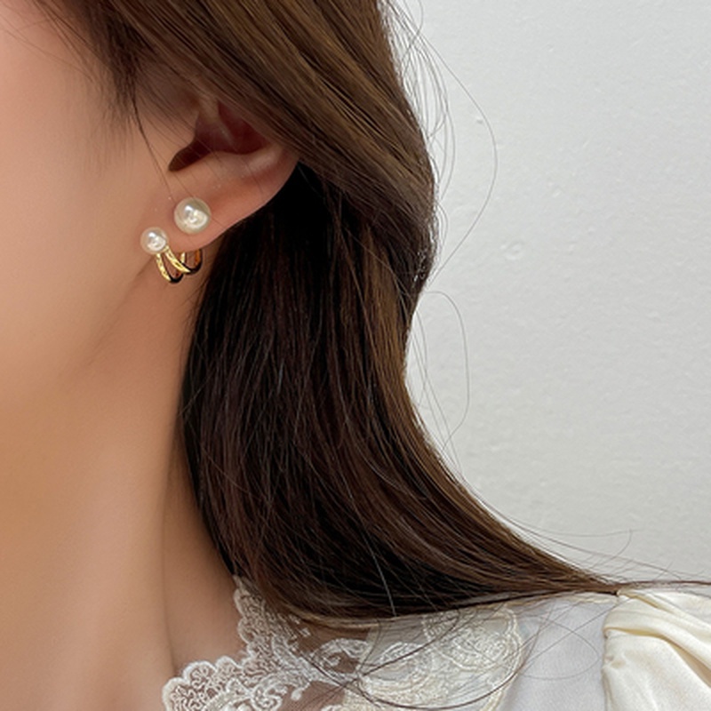 Khuyên Tai Nữ Đính Ngọc Trai Sang Trọng