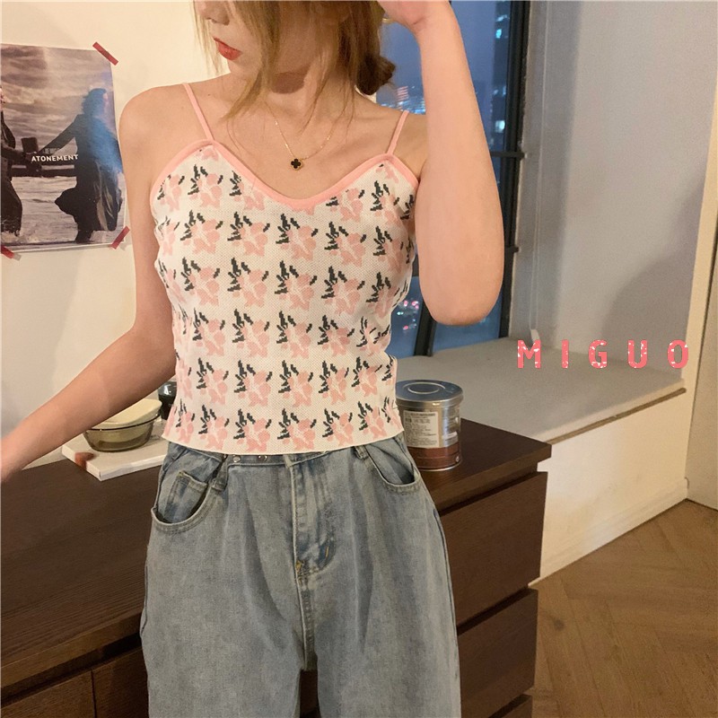 Áo Hai Dây Cổ Chữ V Ôm Dáng Xinh Xắn Dành Cho Nữ | BigBuy360 - bigbuy360.vn