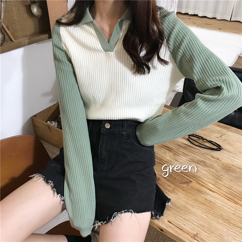 NRVP Áo Sweater Dài Tay Phong Cách Hàn Quốc Sành Điệu Dành Cho Nữ
