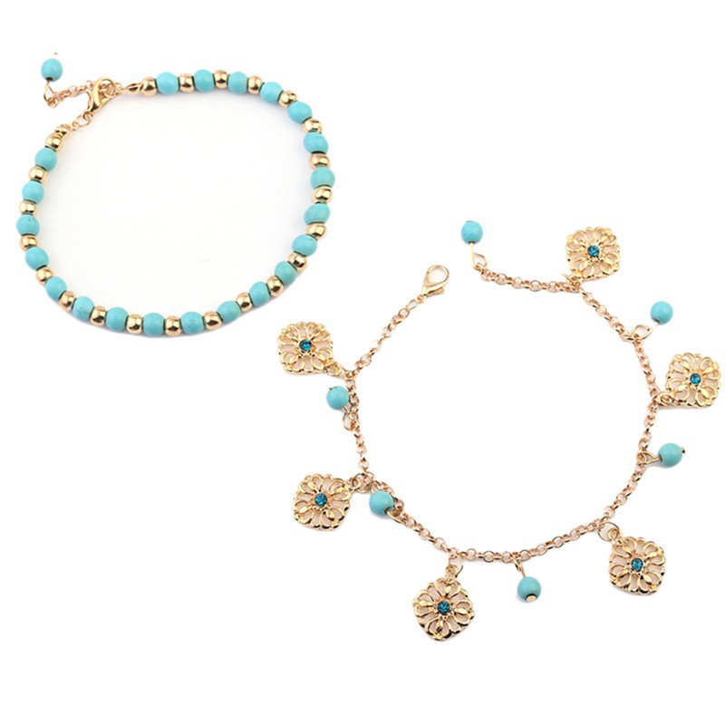 Bộ 2 lắc chân phong cách boho thời trang cho nữ | BigBuy360 - bigbuy360.vn