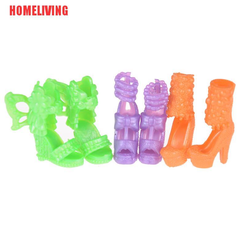 Set 12 Đôi Giày Thời Trang Cho Búp Bê 11 ''