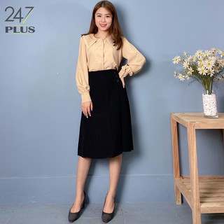 Chân váy xếp ly qua gối