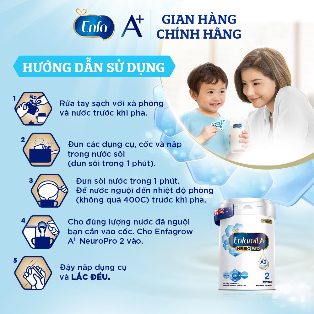 Sữa Bột Enfamil A2 Neuropro 2 Cho Trẻ Từ 6 - 12 Tháng Tuổi – 800g