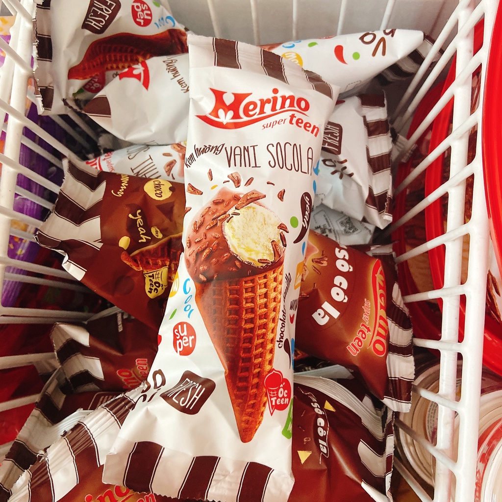 Kem ốc quế Merino Super Teen