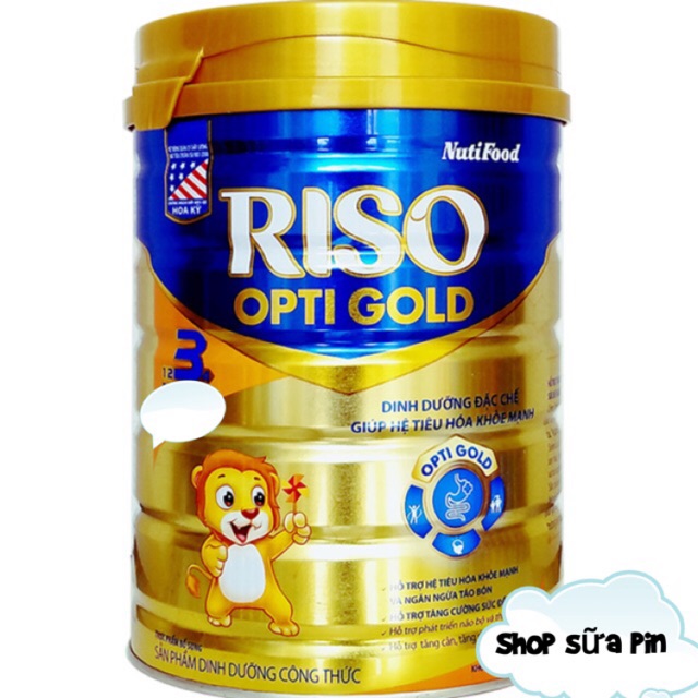 Sữa bột RISO OPTI Gold số 3 900g