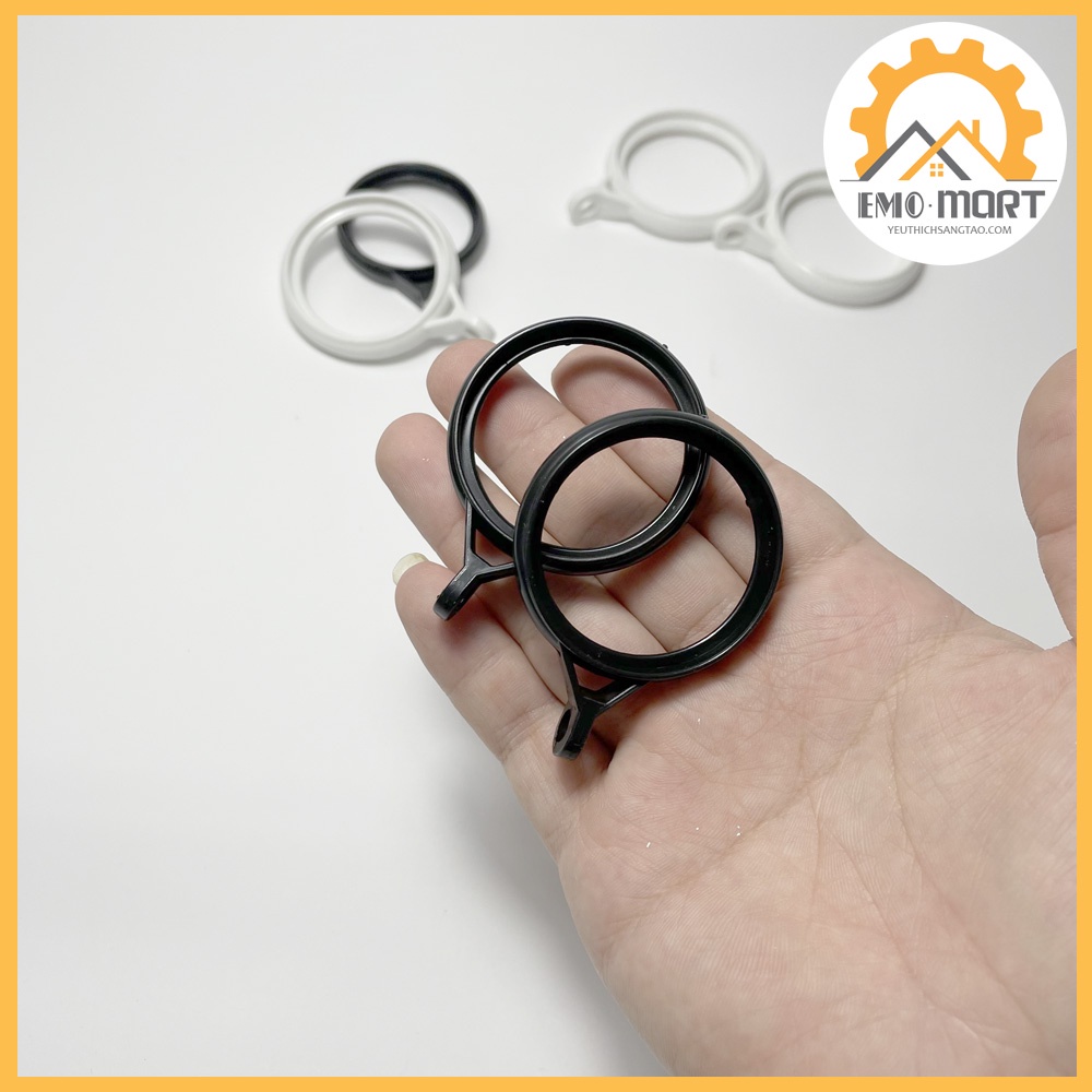 ⚡️𝐅𝐑𝐄𝐄 𝐒𝐇𝐈𝐏⚡️Vòng Khuyên Treo Rèm⚡️ Nhựa ABS cao cấp - Phù hợp với thanh treo rèm phi 28mm | BigBuy360 - bigbuy360.vn