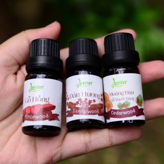 Combo Tinh dầu Gỗ hồng, Đàn hương, tuyết tùng 10ml x 3 chai