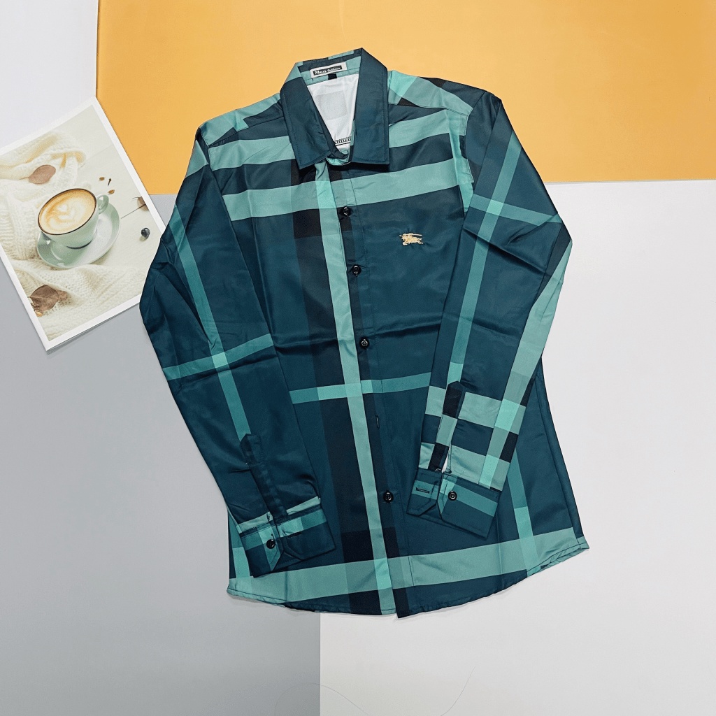 Áo Sơ Mi Nam Tay Dài Phối 3D Sọc Lớn Logo Thêu Ngựa Phong Cách Sang Trọng Trẻ Trung [NEW UNISEX]