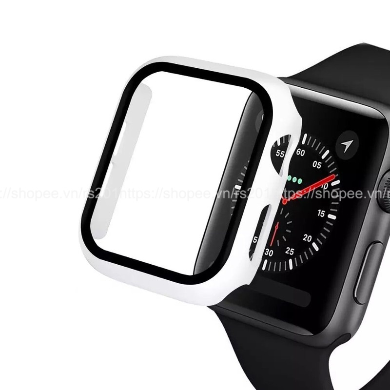 ỐP VIỀN dành cho APPLE WATCH kèm KÍNH CƯỜNG LỰC, bảo vệ toàn diện cho đồng hồ APPLE WATCH 38mm 40mm 42mm 44mm