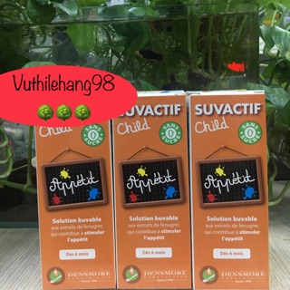 (Nhập khẩu Pháp) SUVACTIF CHILD APPETIT kích thích ăn ngon từ thiên nhiên cho bé