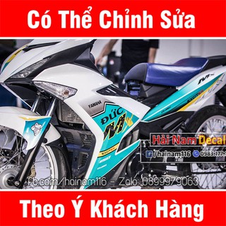 Tem Trùm Exciter 150 Trắng Xanh Mx
