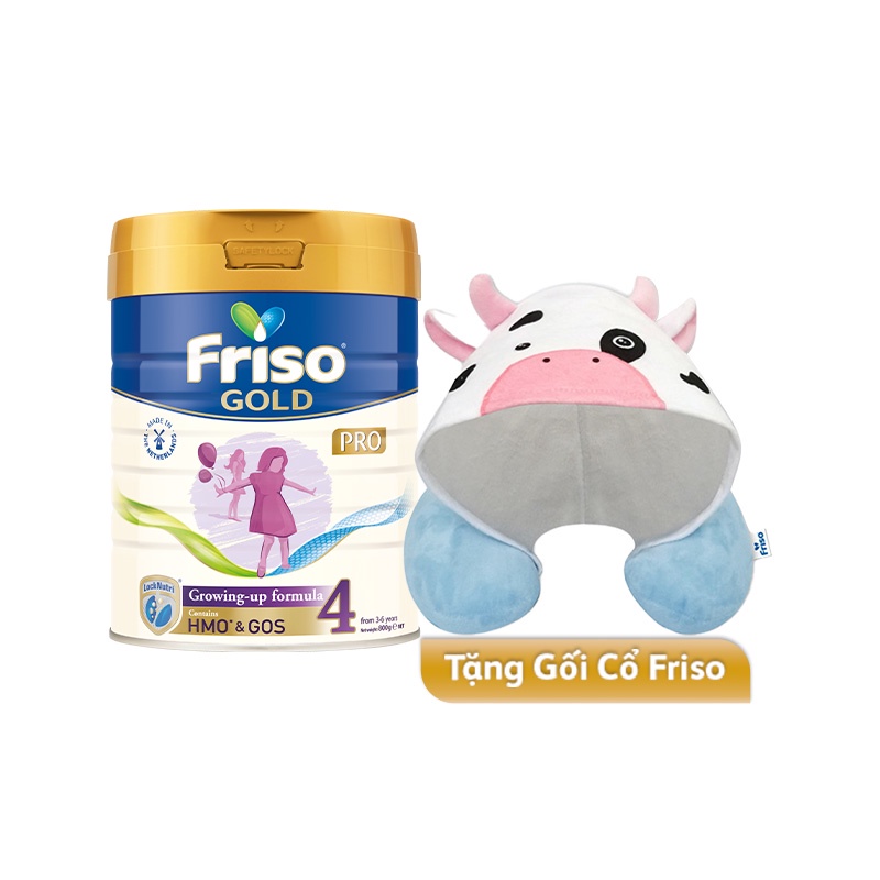 [Tặng Gối Cổ Friso] Sữa Bột Friso Gold Pro 4 Cho Trẻ Từ 2-6 Tuổi 800g