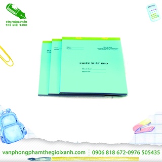 Phiếu xuất kho 2 liên lớn 19x25 25 bộ