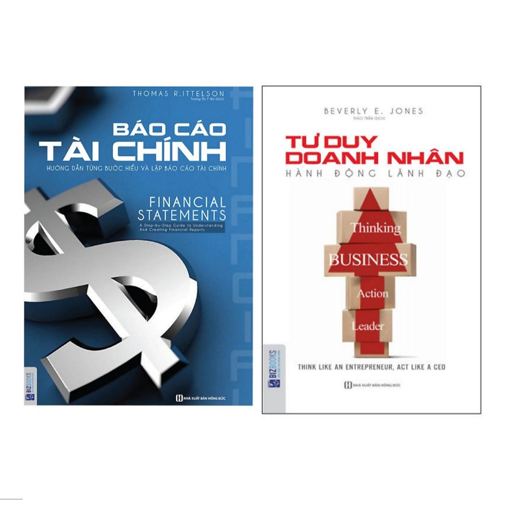 Sách - Combo Báo Cáo Tài Chính + Tư Duy Doanh Nhân Hành Động Lãnh Đạo