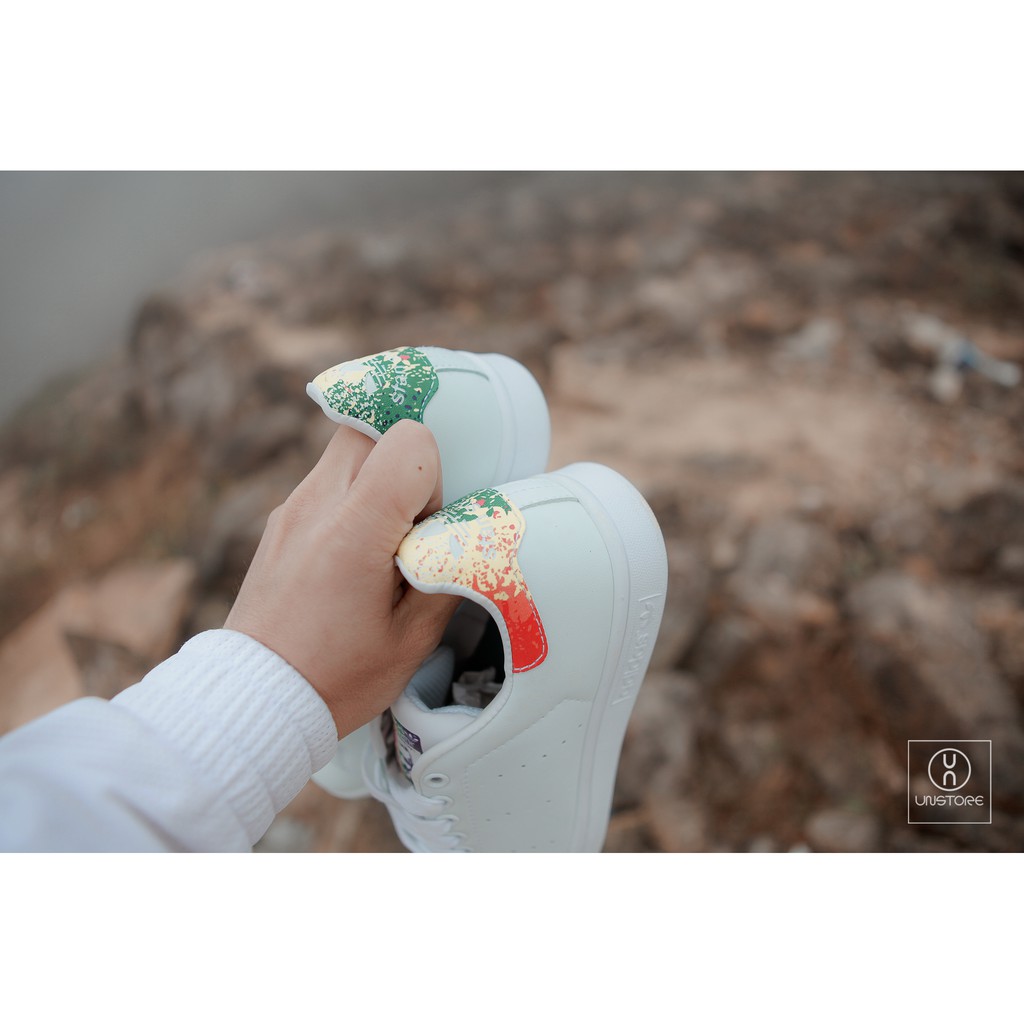 Giày Sneaker Stansmith gót sơn vảy LGBT ( hình thật 100%)