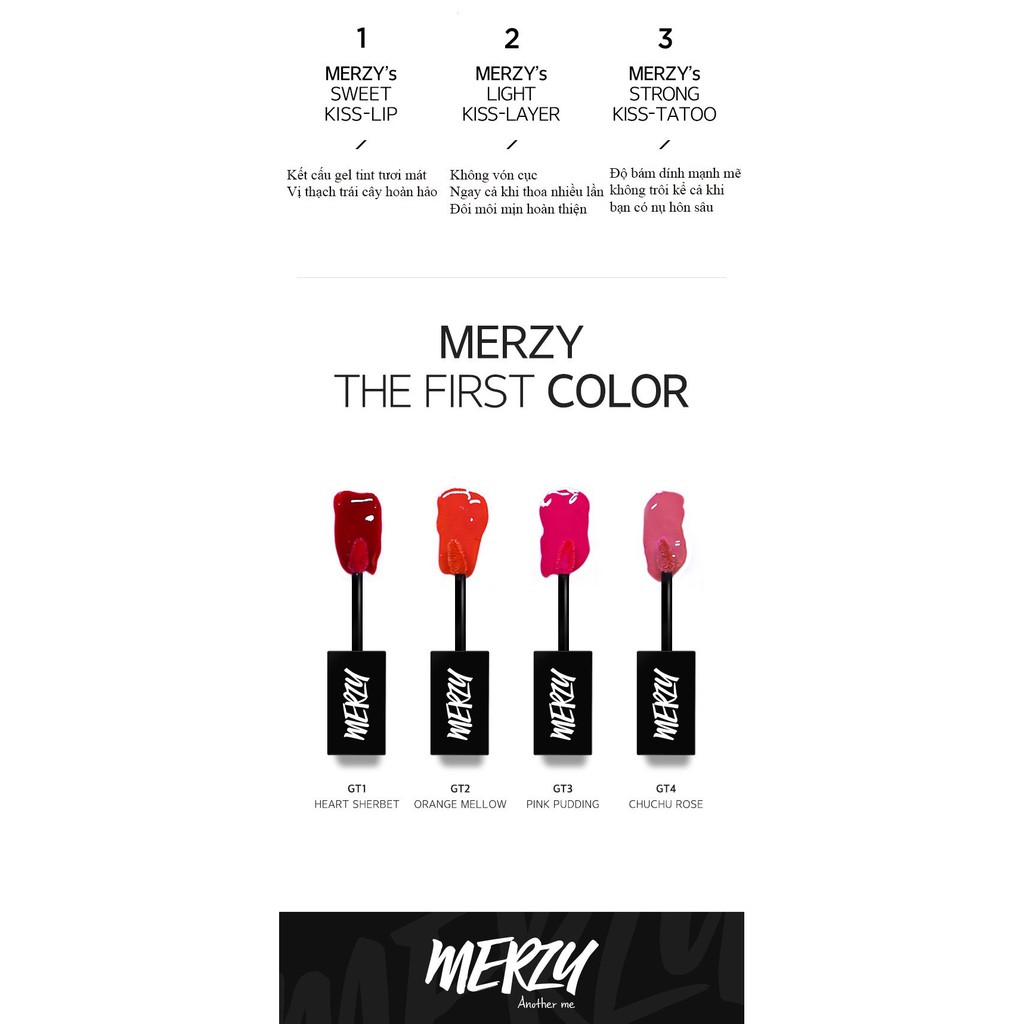 Son Tint Lì Có Độ Dưỡng Cho Môi Merzy Another Me the First Gel Tint