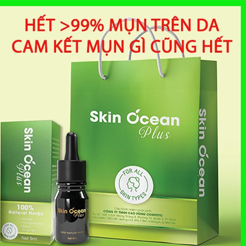 KEM MỤN SKIN OCEAN PLUS HẾT 100% MỤN, HIỆU QUẢ VƯỢT TRỘI, TRẮNG DA, SE KHÍT LỖ CHÂN LÔNG.