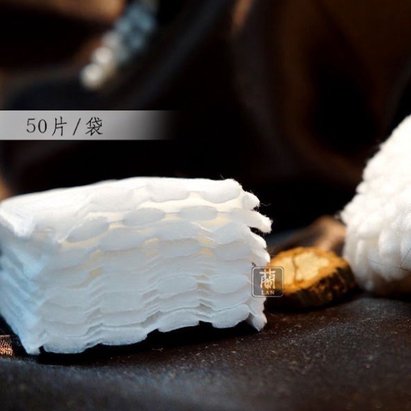 Bông tẩy trang cotton LAN JIA bông tẩy trang cotton 50 miếng LJBTT1