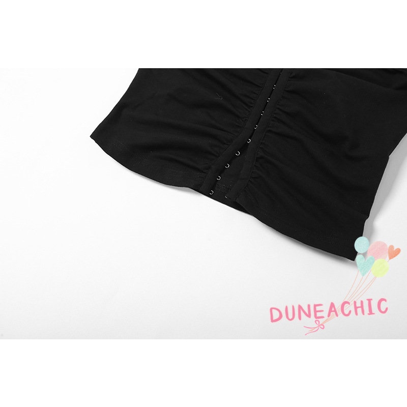 DUNEA Áo Tank Top Ôm Dáng Hở Lưng Quyến Rũ Dành Cho Nữ