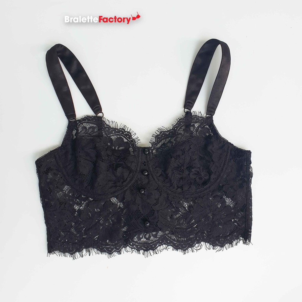 [Tặng mã 30k] Áo lót croptop BraletteFactory, áo lót ren mỏng sexy có gọng, mút lót, bralette hàng thiết kế [ mẫu N03] | BigBuy360 - bigbuy360.vn