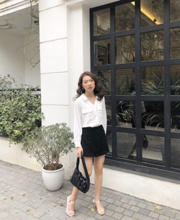 Áo sơ mi cổ V ( giá đã sale)
