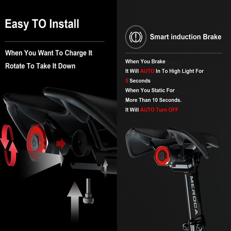 Đèn Led X-TIGER Thông Minh Chống Nước IPX6 Có Cổng Sạc USB Dành Cho Xe Đạp