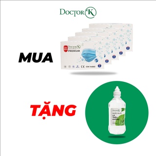 Combo 5 10 hộp khẩu trang y tế trắng doctor k - hộp 50 cái