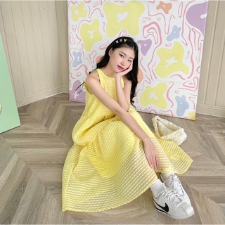 Đầm dài 3 tầng sát nách