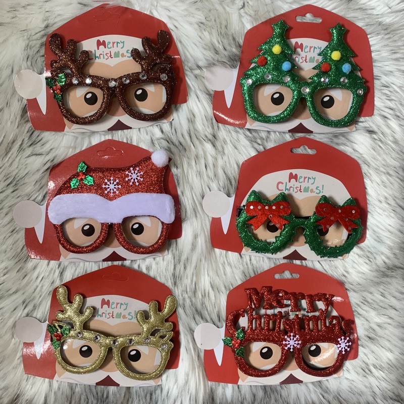 Gọng kính hoá trang lễ hội Noel người lớn trẻ em