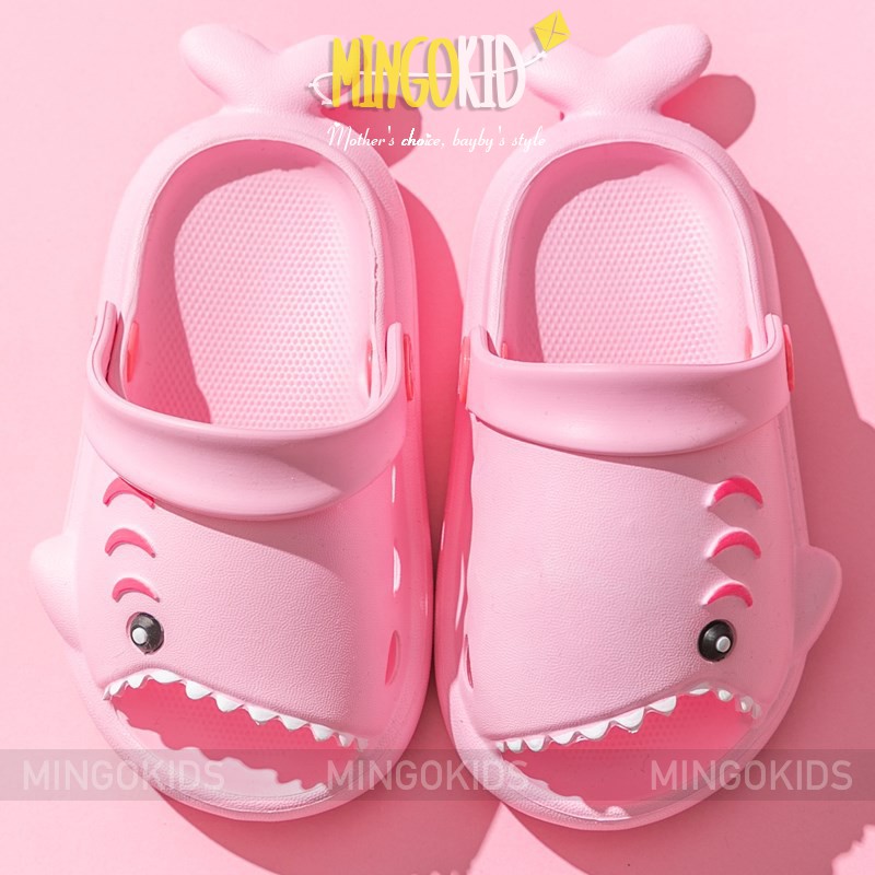 Dép Sục Cá Mập Baby Shark Bé Trai Bé Gái chân từ 12-17cm EVA siêu nhẹ bền