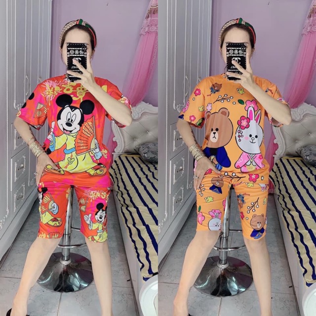 Set bộ lửng thun lạnh in 3D